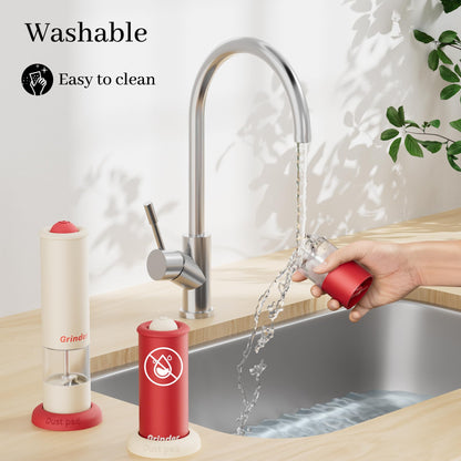 High-Performance USB-C Electric Pepper & Salt Grinder Set - Adjustable Coarseness, One-Touch Operation - V1107-CS-DDHJYMQ