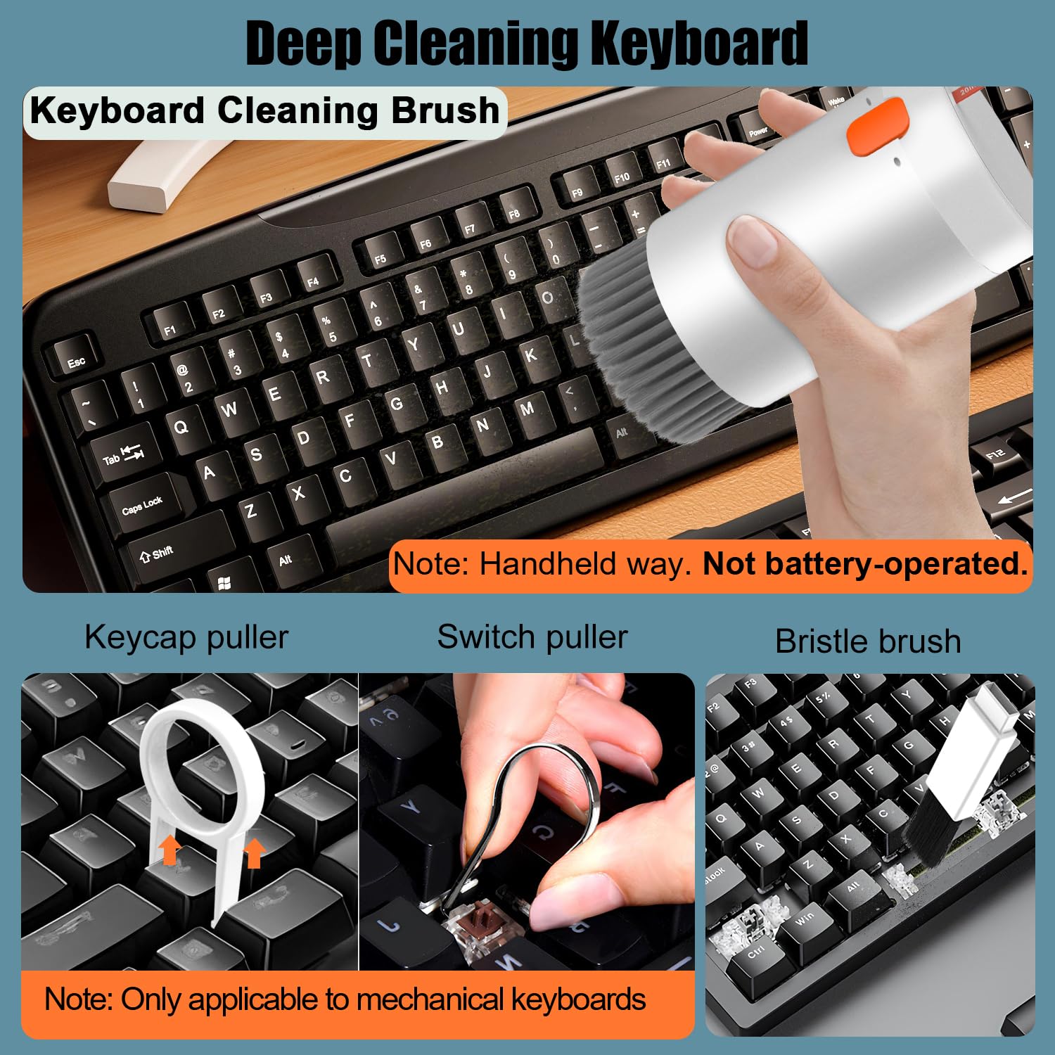 20-in-1 Multi-Function Electronics Cleaning Kit - Portable Keyboard, Earphone, Camera & Screen Cleaner Set V1107-CS-DDXCQJTZ