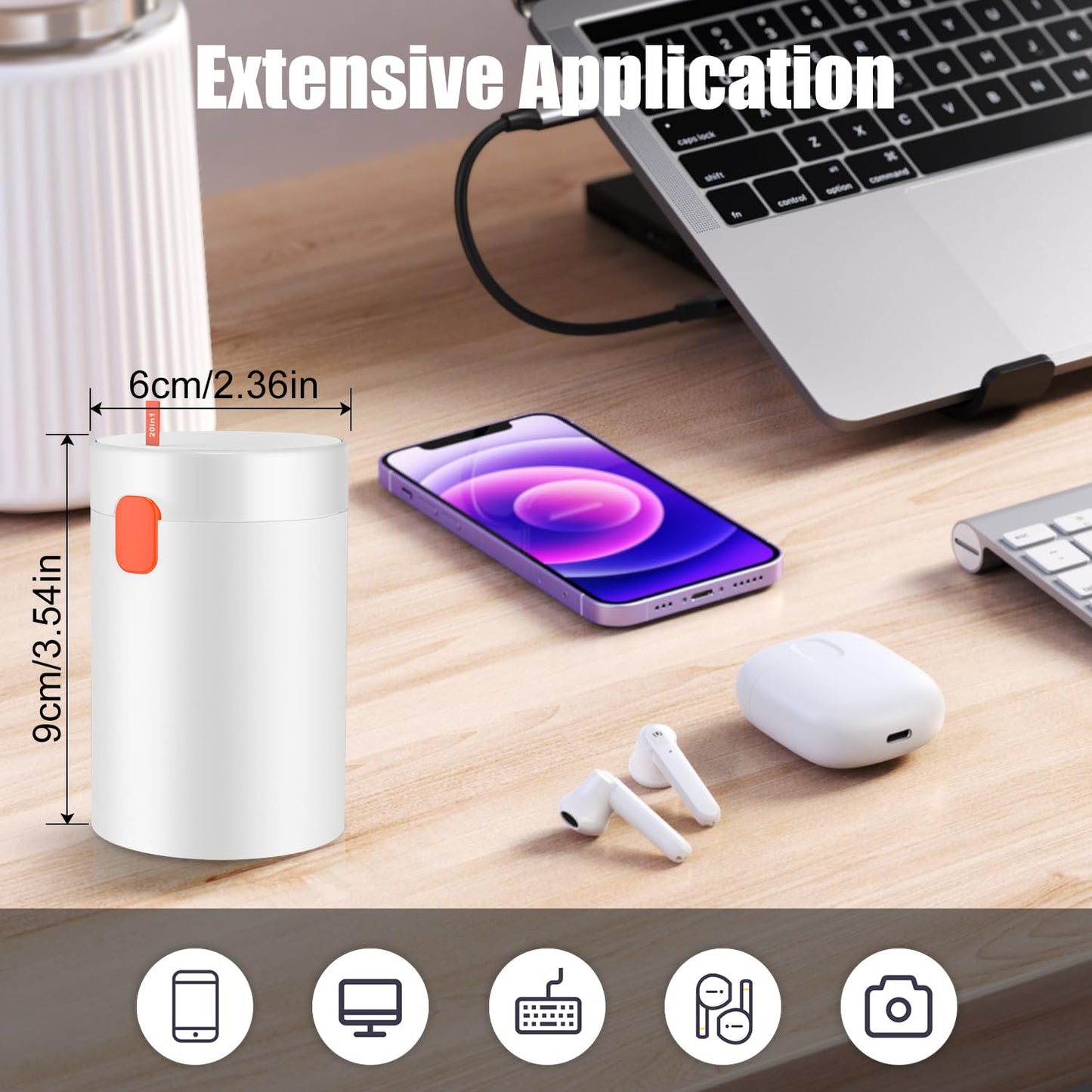 20-in-1 Multi-Function Electronics Cleaning Kit - Portable Keyboard, Earphone, Camera & Screen Cleaner Set V1107-CS-DDXCQJTZ