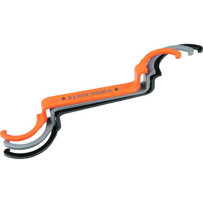 Orange Conduit Lockout Wrench Set - 3-Piece Offset Tool for 1/2", 3/4", 1" Pipe Nuts | Magnetic Storage & V1107-CS-DGSDBS