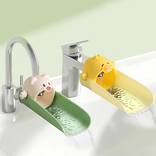 Cute Cartoon Faucet Extender for Kids - 14cm Water Flow Extension, Splash-Proof Hand Washing Aid for V1107-CS-ETSLTYCQ