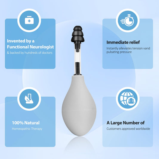 Ear Pressure Relief Tool - Natural Headache & Tinnitus Relief Device, Instant Pain Reduction, Portable Ear V1107-CS-EYHJZZH