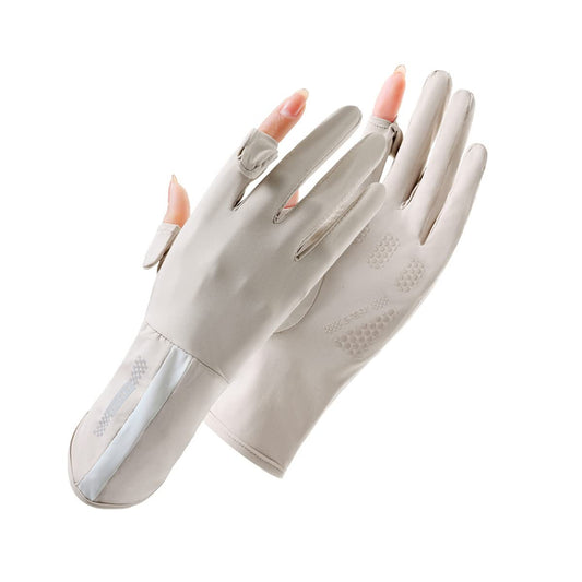 UV Protective Driving Gloves for Women - UPF 50+ Sunscreen Gloves with Touchscreen Function & Anti-Slip Palm, V1107-CS-FSSTM