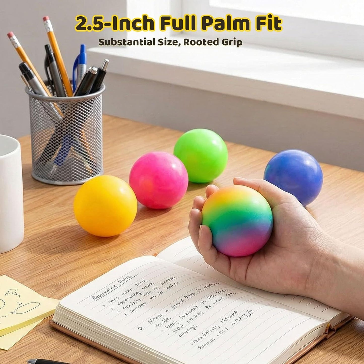 5 PCS Color Changing TPR Stress Balls for Office & Classroom - Soft Sensory Squeeze Toys to Relieve Anxiety V1107-CS-FXJYCHQ
