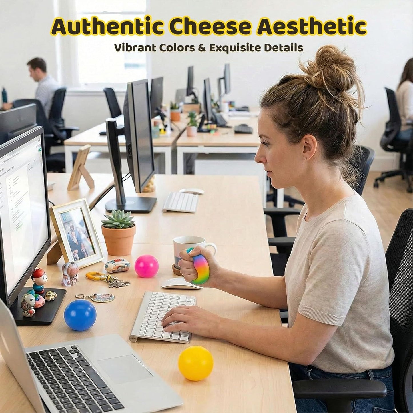5 PCS Color Changing TPR Stress Balls for Office & Classroom - Soft Sensory Squeeze Toys to Relieve Anxiety V1107-CS-FXJYCHQ