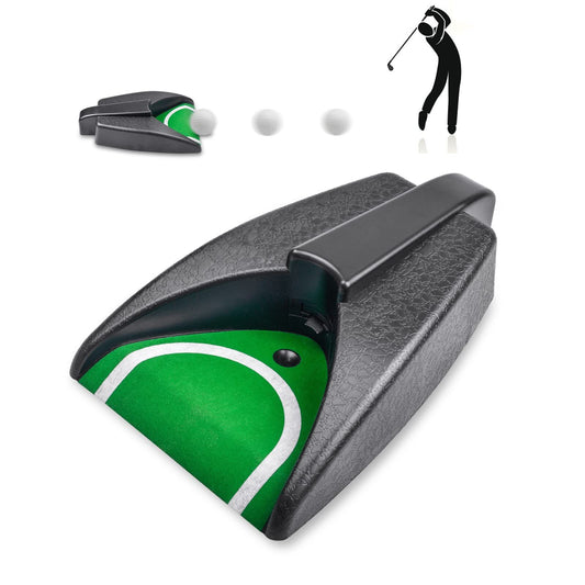 Automatic Golf Putting Returner with Simulated Green Slope - Portable Indoor Outdoor Practice Cup for Men and V1107-CS-GEFHQQ