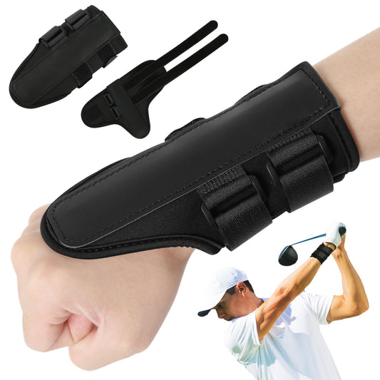 Golf Wrist Alignment Trainer for Home & Range Practice - 2-Pack Adjustable Swing Correction Brace for V1107-CS-GEFQHW