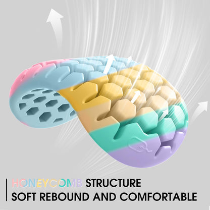 Ergonomic Silicone Wrist Rest Set - Keyboard & Mouse Support Pad with Honeycomb Design for Office, Gaming, V1107-CS-GJJPST