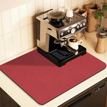 Kitchen Counter Mat for Coffee Maker - Absorbent & Quick-Dry Bar Pad with Non-Slip Backing, Protective V1107-CS-GZNXSSGD15060