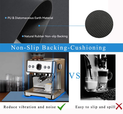 Kitchen Counter Mat for Coffee Maker - Absorbent & Quick-Dry Bar Pad with Non-Slip Backing, Protective V1107-CS-GZNXSSGD33040