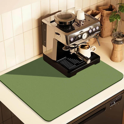 Kitchen Counter Mat for Coffee Maker - Absorbent & Quick-Dry Bar Pad with Non-Slip Backing, Protective V1107-CS-GZNXSSGD45080
