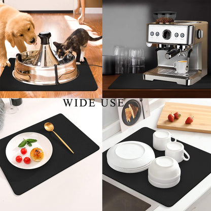 Kitchen Counter Mat for Coffee Maker - Absorbent & Quick-Dry Bar Pad with Non-Slip Backing, Protective V1107-CS-GZNXSSGD5060