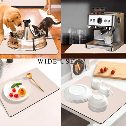 Kitchen Counter Mat for Coffee Maker - Absorbent & Quick-Dry Bar Pad with Non-Slip Backing, Protective V1107-CS-GZNXSSGD54060
