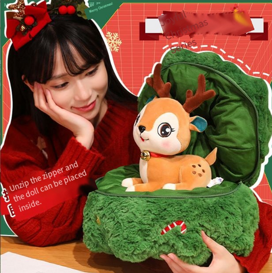 Christmas 4-in-1 Plush Set (Tree + Santa + Reindeer): Perfect Birthday/Christmas/Party Gift for Boys, Girls & V1107-CS-GZTZ