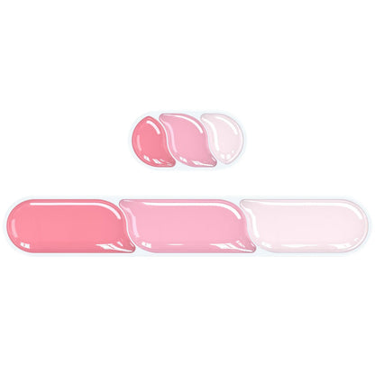 Ergonomic Gel Wrist Rest Set - Keyboard and Mouse Support Pad with Soft Cushioning for Office, Work, Gaming, V1107-CS-HWSBDF