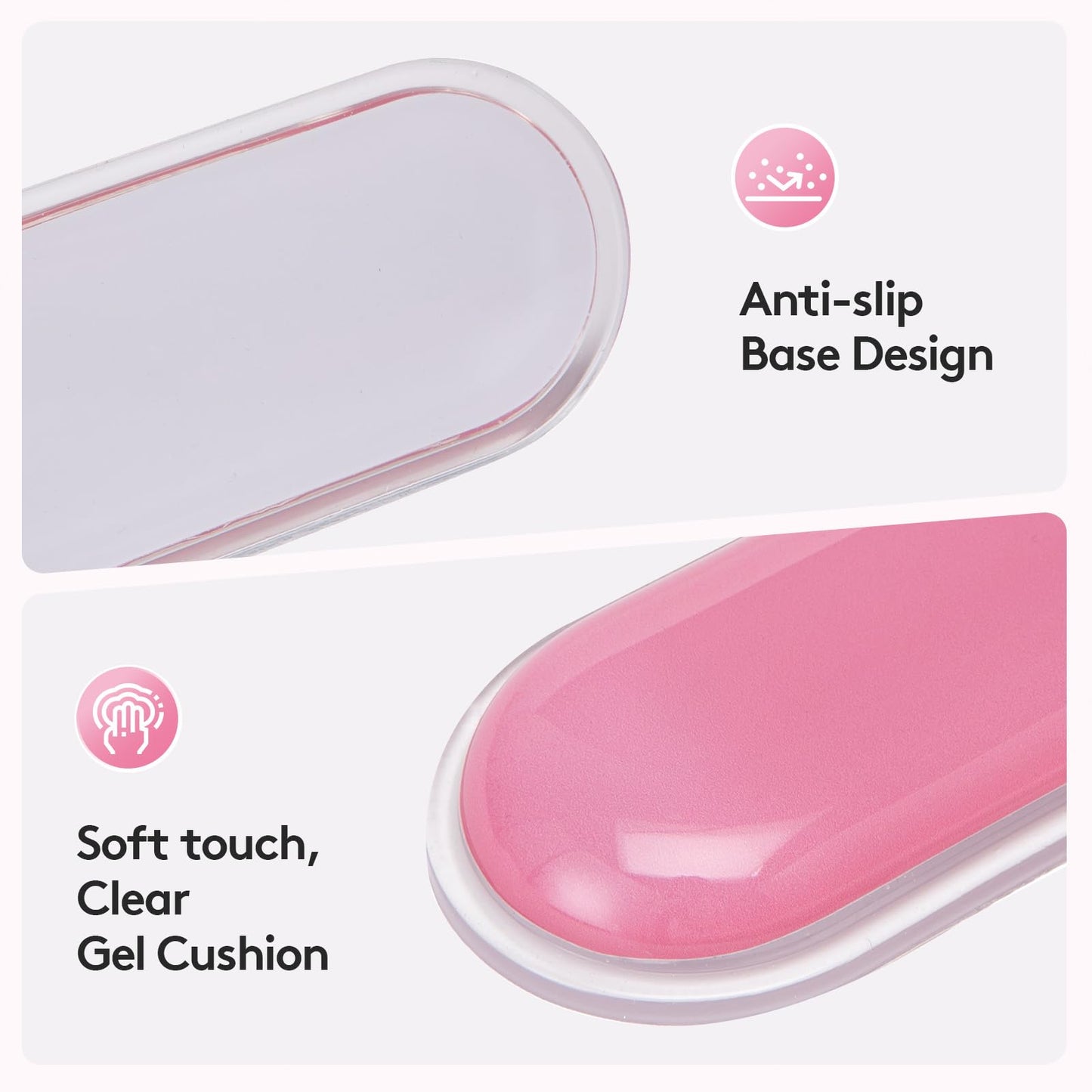 Ergonomic Gel Wrist Rest Set - Keyboard and Mouse Support Pad with Soft Cushioning for Office, Work, Gaming, V1107-CS-HWSBDF