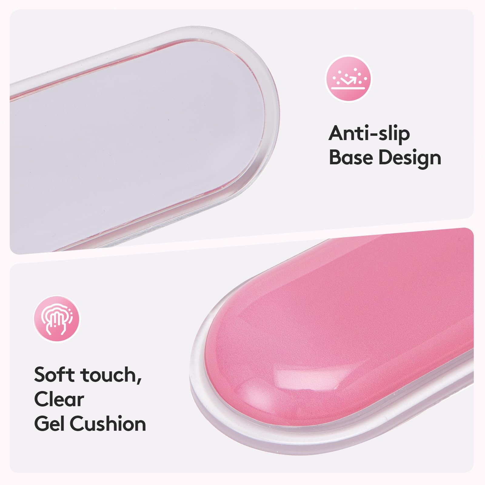 Ergonomic Gel Wrist Rest Set - Keyboard and Mouse Support Pad with Soft Cushioning for Office, Work, Gaming, V1107-CS-HWSBDF