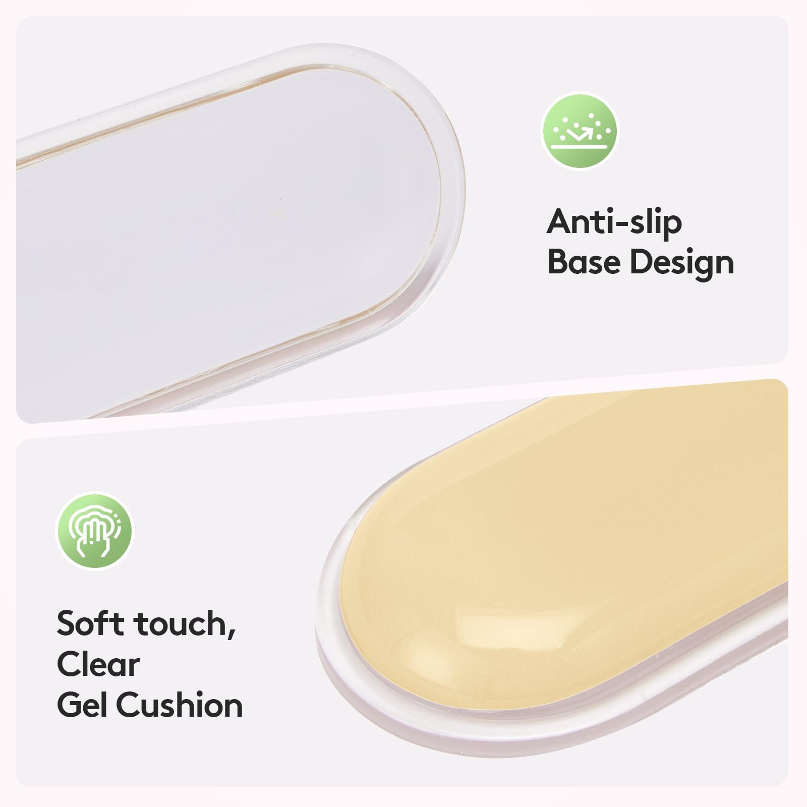 Ergonomic Gel Wrist Rest Set - Keyboard and Mouse Support Pad with Soft Cushioning for Office, Work, Gaming, V1107-CS-HWSBDFLC