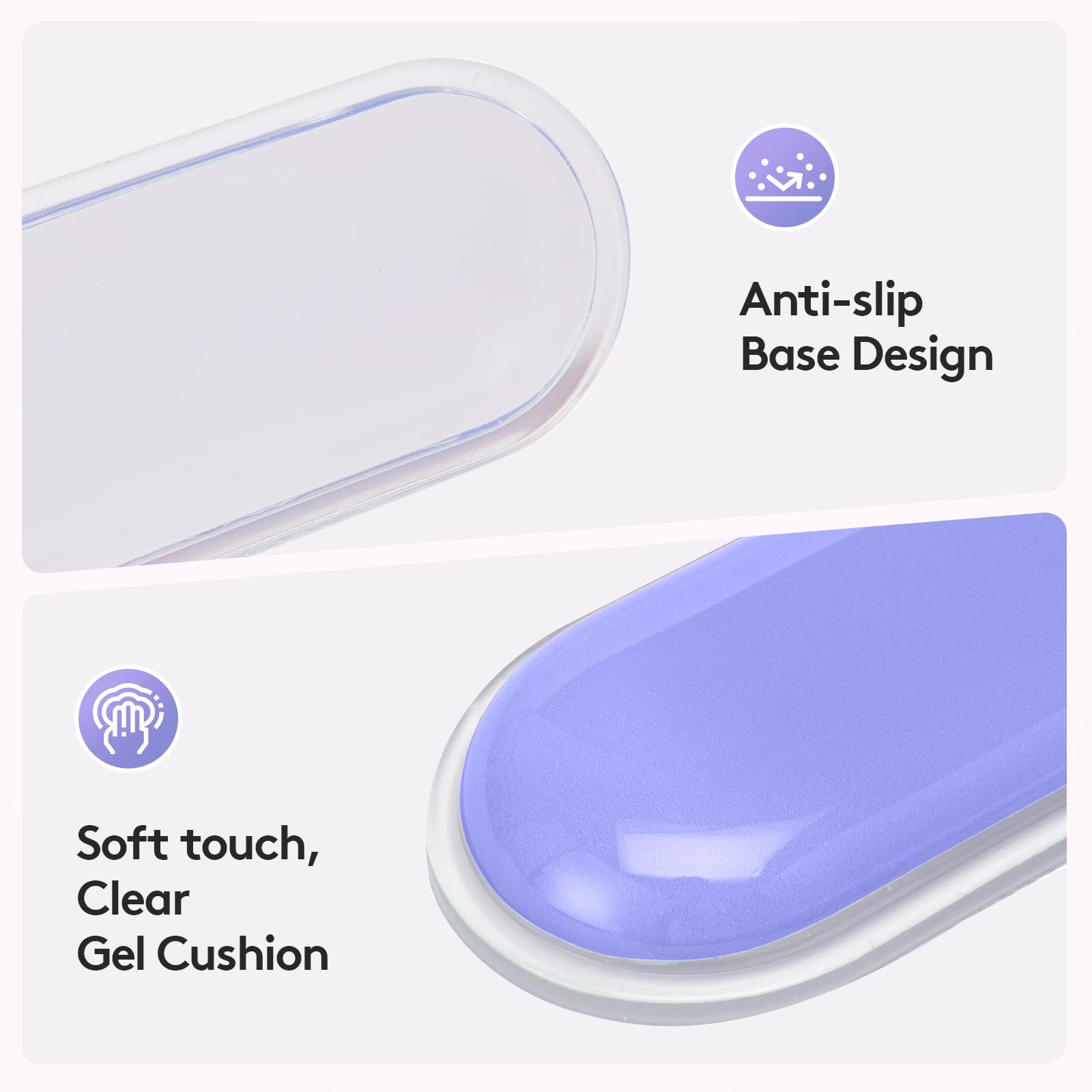 Ergonomic Gel Wrist Rest Set - Keyboard and Mouse Support Pad with Soft Cushioning for Office, Work, Gaming, V1107-CS-HWSBDZLF