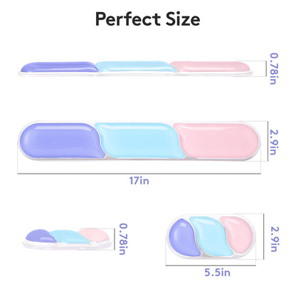 Ergonomic Gel Wrist Rest Set - Keyboard and Mouse Support Pad with Soft Cushioning for Office, Work, Gaming, V1107-CS-HWSBDZLF