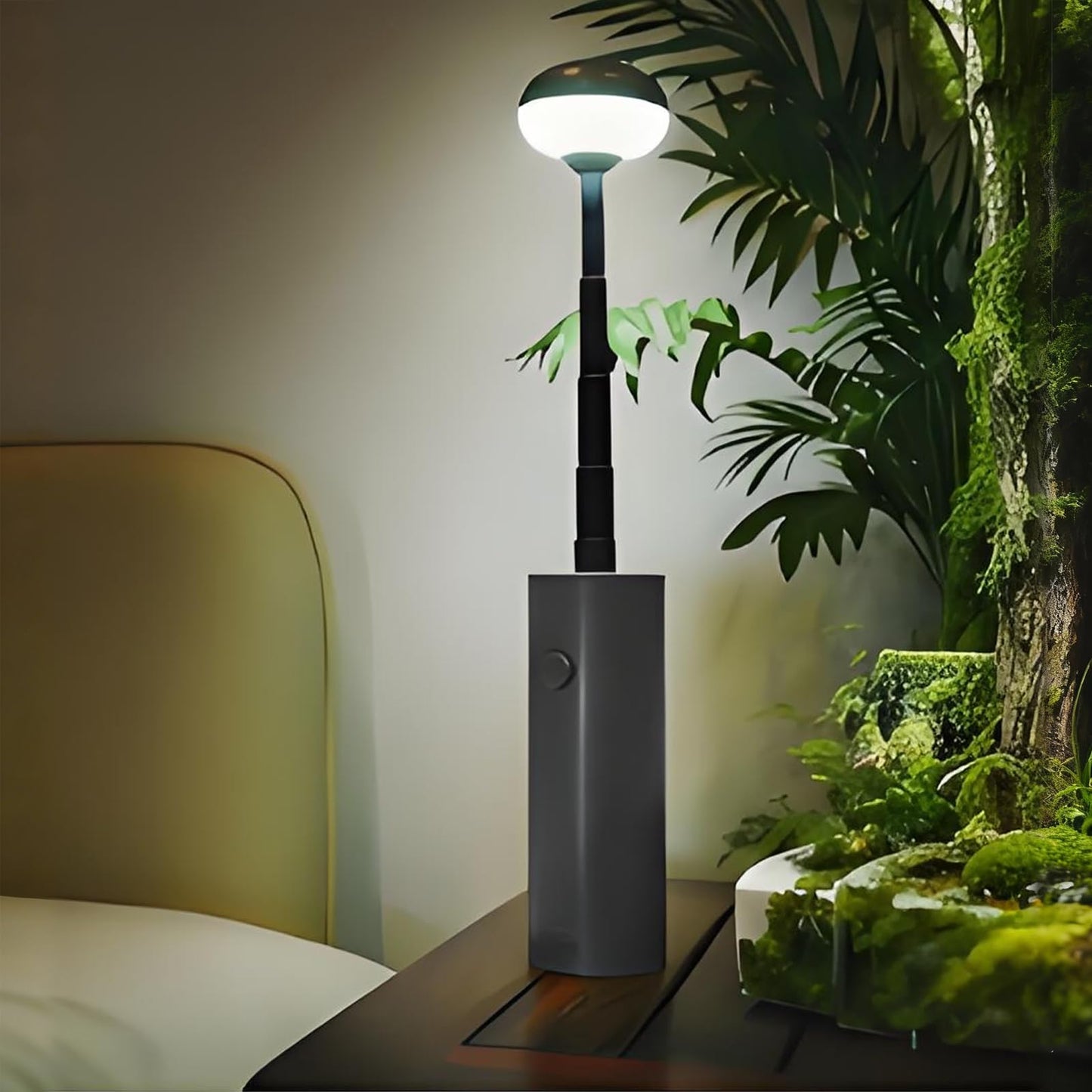 Portable Telescopic Camping Light with 5000mAh Battery - Rechargeable, IPX65 Waterproof, Magnetic & V1107-CS-HWSSLYDH