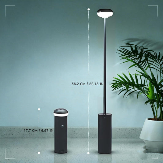 Portable Telescopic Camping Light with 5000mAh Battery - Rechargeable, IPX65 Waterproof, Magnetic & V1107-CS-HWSSLYDH