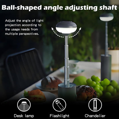 Portable Telescopic Camping Light with 5000mAh Battery - Rechargeable, IPX65 Waterproof, Magnetic & V1107-CS-HWSSLYDH