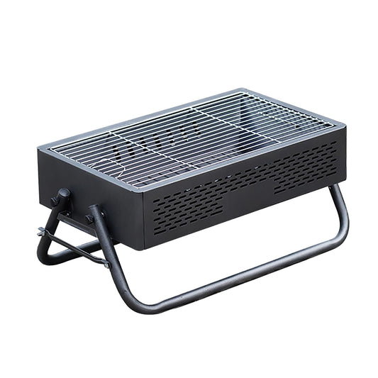 Portable Charcoal Grill with Foldable Legs & Stainless Steel Grate - Compact Outdoor BBQ for Camping, Picnics V1107-CS-HWTKL