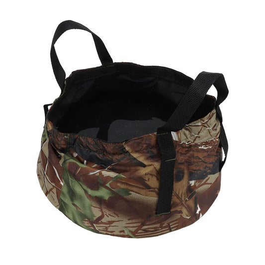 Collapsible Outdoor Bucket with Handles - Foldable Water Container for Camping, Fishing, Travel & Washing, V1107-CS-HWZDSP