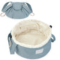 High-Capacity Barrel-Style Cosmetic Bag with Double Drawstring Closure - Water-Resistant, Padded Lining, V1107-CS-HZPSNDL
