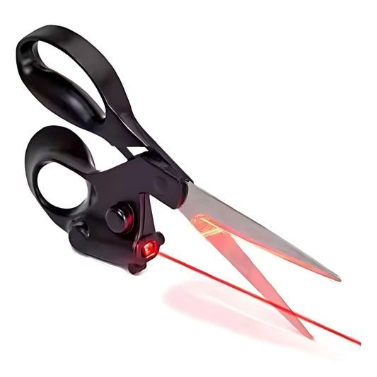 Professional Laser Guided Sewing Scissors for Home Craft Wrapping Gift Fabric Sewing Cut Straight Fast for V1107-CS-JGJD