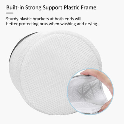 3-Pack Bra Laundry Wash Bags with Support Frame, Delicate Lingerie Mesh Bags for Machine Washing, V1107-CS-JHNYXYD