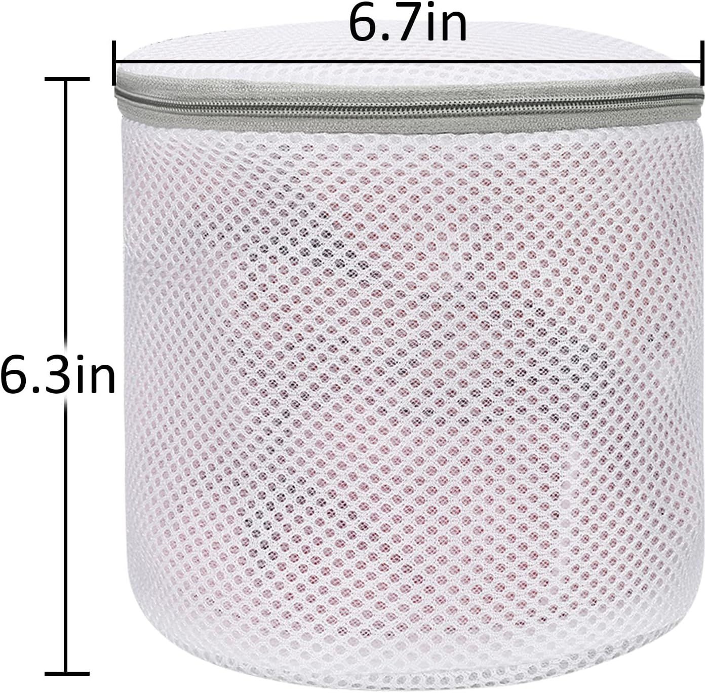 3-Pack Bra Laundry Wash Bags with Support Frame, Delicate Lingerie Mesh Bags for Machine Washing, V1107-CS-JHNYXYD