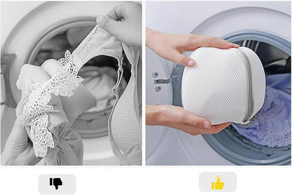 3-Pack Bra Laundry Wash Bags with Support Frame, Delicate Lingerie Mesh Bags for Machine Washing, V1107-CS-JHNYXYD