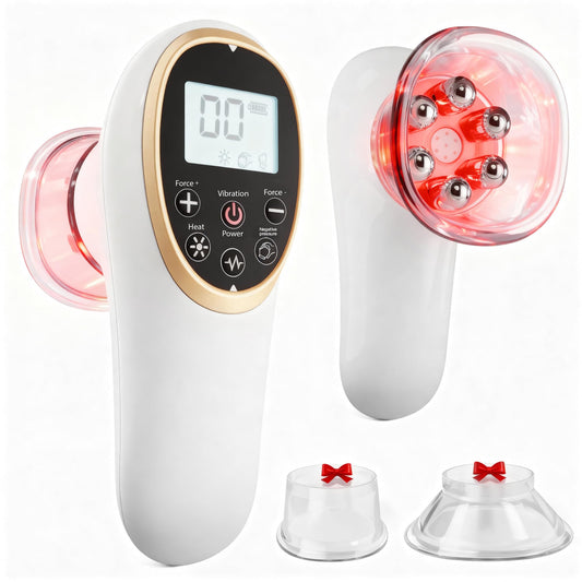 Modern Jingluo Beauty Massager - Electric Meridian Facial & Body Roller with Gentle Suction and Warmth, V1107-CS-JLMRY
