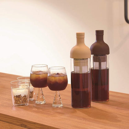 Cold Brew Coffee Bottle in Brown - 650ml Glass Infuser for Coffee, Tea & Cold Drinks | Ideal for Home, Office V1107-CS-LCH