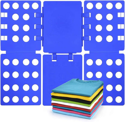 Adjustable Clothes Folding Board for T-Shirts, Pants & Towels, Durable PP Plastic Laundry Organizer with V1107-CS-LRDYBL