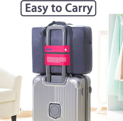 Compact Foldable Travel Duffel Bag - Lightweight Carry-On for Weekend Trips, Overnight & Gym Use (Pink) | V1107-CS-LXSND