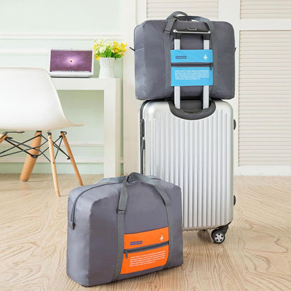 Compact Foldable Travel Duffel Bag - Lightweight Carry-On for Weekend Trips, Overnight & Gym Use (Orange) | V1107-CS-LXSND1