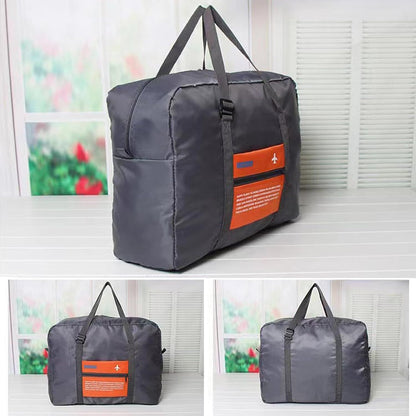 Compact Foldable Travel Duffel Bag - Lightweight Carry-On for Weekend Trips, Overnight & Gym Use (Orange) | V1107-CS-LXSND1