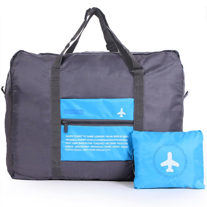 Compact Foldable Travel Duffel Bag - Lightweight Carry-On for Weekend Trips, Overnight & Gym Use (Blue) | V1107-CS-LXSND2