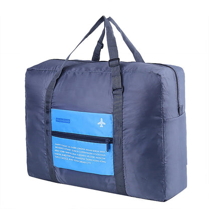 Compact Foldable Travel Duffel Bag - Lightweight Carry-On for Weekend Trips, Overnight & Gym Use (Blue) | V1107-CS-LXSND2