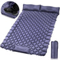 Double Camping Pad with Built-in Pillow: Foot Pump Inflatable Mattress for Tent/Backpacking - Ultralight, V1107-CS-LYCD1