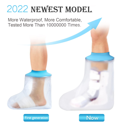 Foot Waterproof Shower Sleeve for Adults - Reusable Cast Protector for Ankle, Foot & Toe During Bathing or V1107-CS-LYJBT