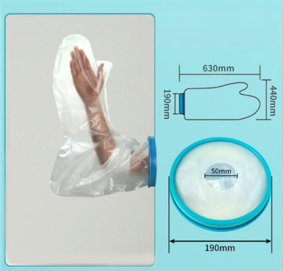 Full Arm Waterproof Shower Sleeve for Adults - Long Cast Protector for Hand, Wrist, Elbow & Forearm During V1107-CS-LYQBT