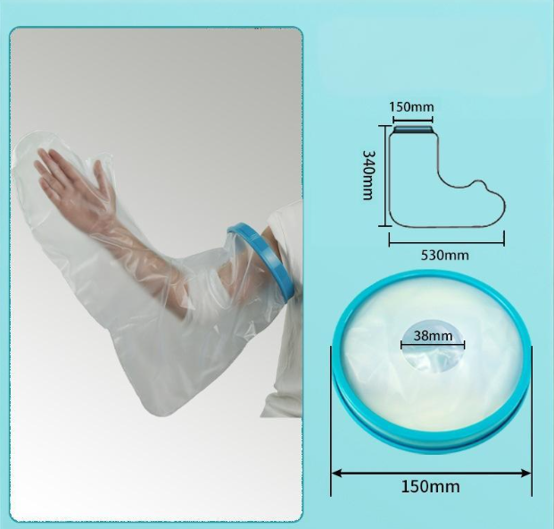 Full Arm Waterproof Shower Sleeve for Kids - Reusable Cast Protector for Hand, Wrist, Elbow & Forearm During V1107-CS-LYQBTET