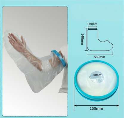 Full Arm Waterproof Shower Sleeve for Kids - Reusable Cast Protector for Hand, Wrist, Elbow & Forearm During V1107-CS-LYQBTET