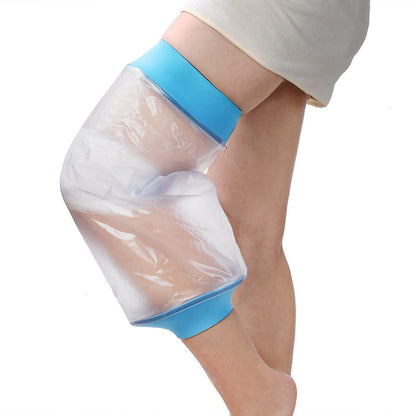 Knee Waterproof Shower Sleeve for Adults - Reusable Cast Protector for Post-Surgery, Fracture & Wound Care V1107-CS-LYXGT