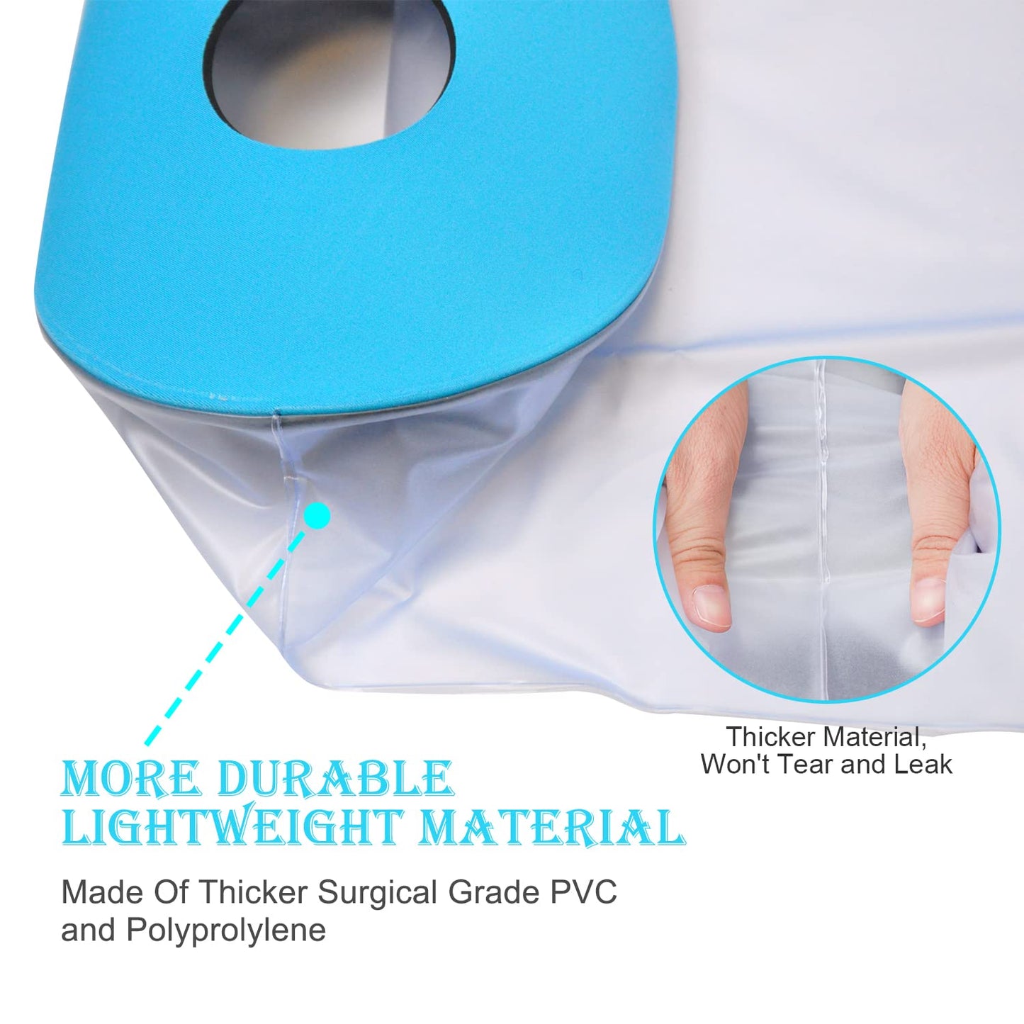 Lower Leg Waterproof Shower Sleeve for Kids - Reusable Cast Protector for Calf, Ankle & Foot During Bathing V1107-CS-LYXTTET