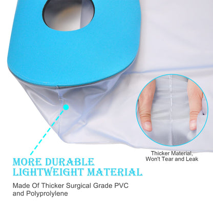 Lower Leg Waterproof Shower Sleeve for Kids - Reusable Cast Protector for Calf, Ankle & Foot During Bathing V1107-CS-LYXTTET